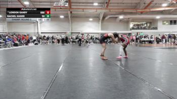 125 lbs Champ. Round 2 - London Gandy, Flossmoor (Homewood-F.) vs Rachel Haser, Triad High School