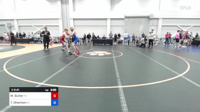 157 lbs C-8 #1 - Mason Butler, Tennessee vs Troy Shannon, North Carolina