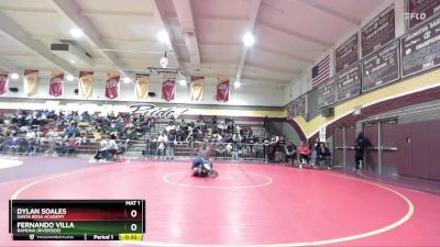 106 lbs Cons. Round 2 - Dylan Soales, Santa Rosa Academy vs Fernando Villa, Ramona (Riverside)