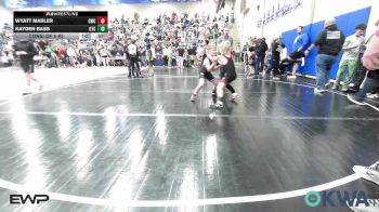 60 lbs Consi Of 8 #2 - Wyatt Marler, Claremore Wrestling Club vs Kayden Bass, Grove Takedown Club
