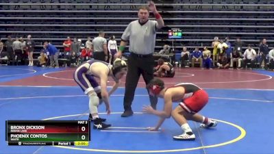 132 lbs Quarterfinal - Phoenix Contos, Waite vs Bronx Dickson, Indian Lake