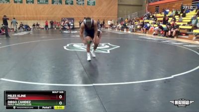 197 lbs Cons. Semi - Miles Kline, Moorpark vs Diego Cahidez, Menlo Wrestling CLub