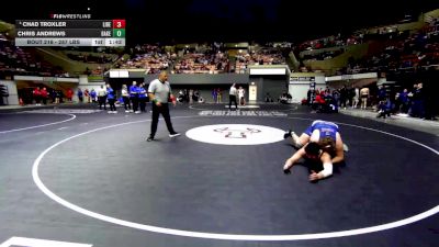 287 lbs Round Of 32 - Chad Troxler, Liberty Bakersfield vs Chris Andrews, Bakersfield Christian High School