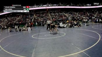 132 lbs Cons. Round 2 - Lylah Cogdill, Swain County&nbsp; vs Mia Kiser, Laney