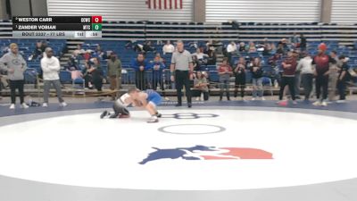 84 lbs Cons. Quarters - Weston Carr, Columbia City Wrestling Club vs Zander Vobian, Maverick Training Center