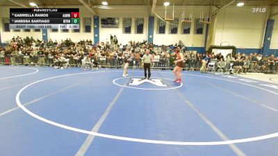 145 lbs Quarterfinal - Gabriella Ramos, Agawam vs Janessa Santiago, Methuen