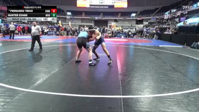 6A 165 lbs Cons. Round 2 - Fernando Trejo, Homewood Hs vs Hunter Evans, Northridge High School