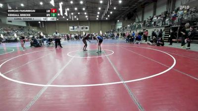 100 lbs Cons. Round 1 - Kendall Brecks, North Platte Girls vs Dorcas Fakunmoju, Lawrence