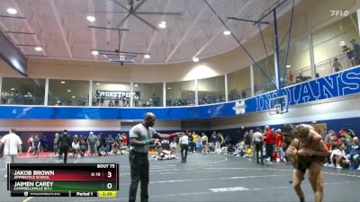 149 lbs Cons. Round 2 - Jaimen Carey, Campbellsville (Ky.) vs Jakob Brown, Apprentice School