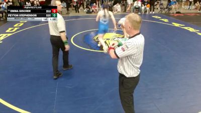 155 lbs Champ. Round 2 - Emma Gischer, Unattached vs Peyton Stephenson, Vernon Hills