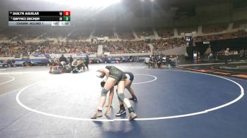 116-D2 Champ. Round 1 - Jaslyn Aguilar, Yuma High School vs Qwynci Decker, Show Low High School