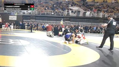 157 lbs Round Of 16 - Charlie Lussier, St. Paul's School vs Brooklyn Pickett, Mount Saint Joseph