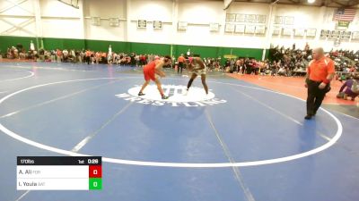 170 lbs Consi Of 16 #1 - Avery Ali, Franklin D Roosevelt vs Ismael Youla, Bathgate