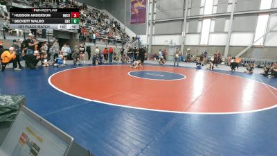 56 lbs 1st Place Match - Hudson Anderson, Roseburg Mat Club /Umpqua Valley Wrestling Associaction vs Beckett Waldo, Lakeland Wrestling Club