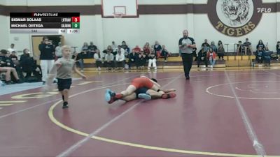 144 lbs Round 2 (4 Team) - Sigmar Solaas, Austin Lake Travis vs Michael Ortega, San Antonio Johnson