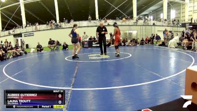 124 lbs Placement Matches (8 Team) - Aubree Gutierrez, California vs Launa Troutt, Oklahoma