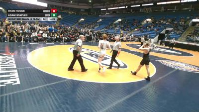 157 lbs Quarterfinals (8 Team) - Adam Staples, Dixon (H.S.) vs Ryan Hogue, Belleville (Althoff Catholic)
