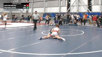 84 lbs 3rd Place Match - Chayton Nielsen, Spring Hills Wrestling vs Draxson Lathim, Hermiston Wrestling