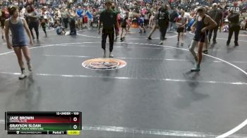 100 lbs Quarterfinal - Jase Brown, Coastal Elite vs Grayson Sloan, Eastside Youth Wrestling