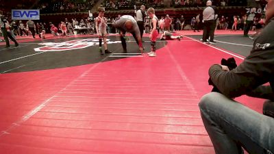 58 lbs Round Of 16 - Kyzer Welch, Heat vs Timmy McCall, Fort Gibson Youth Wrestling