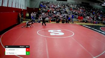 122 lbs Quarterfinal - Ryane Thomas, Valley vs Kameron Laidacker, River Valley MS