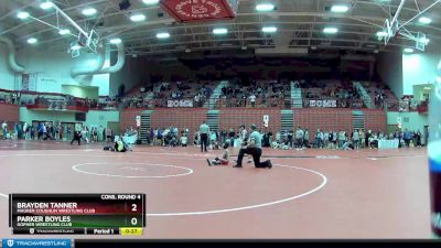 70 lbs Cons. Round 4 - Brayden Tanner, Maurer Coughlin Wrestling Club vs Parker Boyles, Gopher Wrestling Club