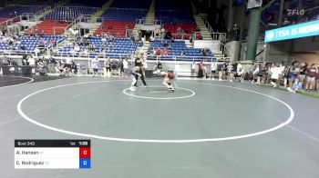 100 lbs Rnd Of 32 - Alicia Hansen, Utah vs Carly Rodriguez, Texas