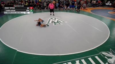 95-104 lbs Cons. Round 1 - Cash Lucas, Ottawa Wolfpack Wrestling Club vs Ziggy Tipton, QJHS
