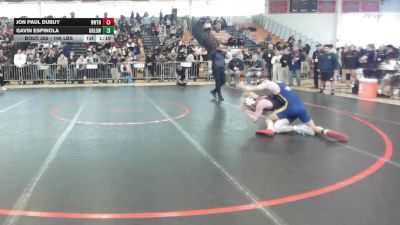 106 lbs 3rd Place - Jon Paul Dubuy, Newton North vs Gavin Espinola, Greater Lowell