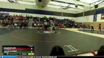 120 lbs Quarterfinal - Kaleb Nelson, Mt. Spokane vs Oscar Alvarez, Granger