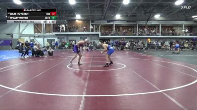 184 lbs Cons. Round 4 - Kam Royster, Loras vs Wyatt Weter, Luther