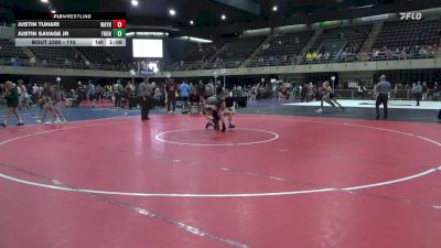 115 lbs 5th Place - Justin Tuhari, Wayne vs Justin Savage Jr, Front Royal