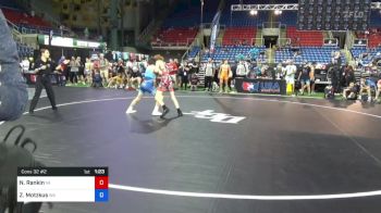 113 lbs Cons 32 #2 - Noah Rankin, Virginia vs Zackery Motzkus, Washington
