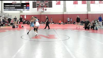 116 lbs Semifinal - Aubree Storm Gutierrez, Surfside X vs Lucia Ranieri, Roselle Park