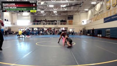 125 lbs Round 5 (6 Team) - Elijah Cater, North Idaho College vs Tyson Wilson, Rochester Community & Tech. College