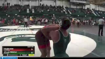 184 lbs Cons. Round 2 - Tyler Dow, Wisconsin vs Dylan Miracle, Cal Poly