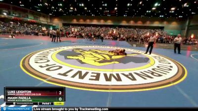 76-80 lbs Round 1 - Luke Leighton, Spanish Springs Wrestling Club vs Maxim Padilla, Nevada Elite Wrestling