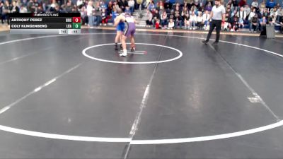 114-117 lbs Round 1 - Anthony Perez, Grand Island vs Colt Klingenberg, Lincoln East
