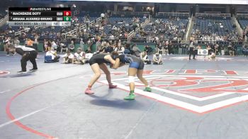 5A - 126 lbs Quarterfinal - Mackenzie Doty, Orange vs Ariana Alvarez-Bruno, Smoky Mountain High School