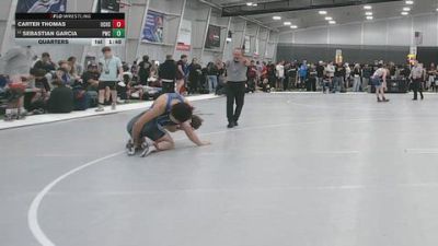165 lbs Quarters - Carter Thomas, Union County High School vs Sebastian Garcia, Peninsula Wrestling Club