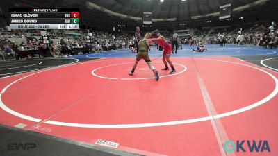 75 lbs Rr Rnd 2 - Isaac Glover, Brushy Wrestling Club vs James Gourd, Raw Wrestling Club