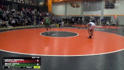 138 lbs Cons. Round 2 - Lincoln Oberfoell, Wahlert, Dubuque vs Bruce Cantua, Iowa City, West