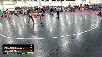 157 lbs Round 4 (10 Team) - Cody Crosland, Team Montana Willston vs Nevan Nadeau, Florida Elite Wrestling Academy