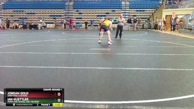 175 lbs Champ. Round 1 - Jordan Gold, Saint Paul`s School vs Ian Guettler, Maryland School For The Deaf