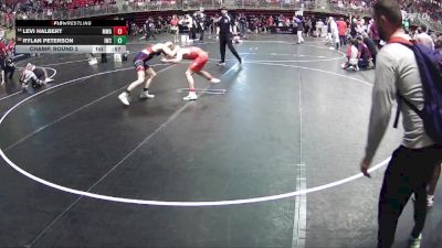 102 lbs Champ. Round 2 - Rylan Peterson, Impact Wrestling Club vs Levi Halbert, MWC Wrestling Academy