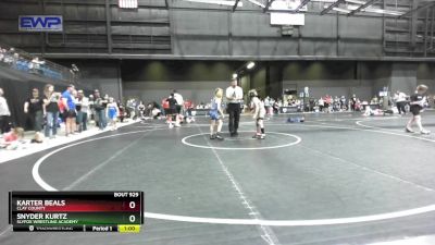 73 lbs Cons. Round 2 - Snyder Kurtz, SlyFox Wrestling Academy vs Karter Beals, Clay County