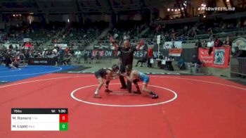 76 lbs Quarterfinal - Michael Romero, Titan Mecury WC vs Michael Lopez, Mile High WC