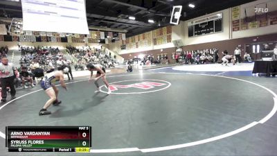 120 lbs Cons. Round 6 - Syruss Flores, Paloma Valley vs Arno Vardanyan, Birmingham