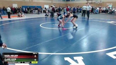 130lbs Cons. Round 6 - Claire Hume, Squalicum (Girls) vs Hazel Nielsen, Vashon Island (Girls)