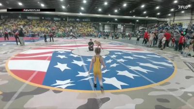 40 lbs Champ. Round 1 - Decklyn Singleton, Miles City Wrestling Club vs Riverlyn Barent, Team Champs